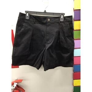 Beautiful Lawrence zarian 10 women’s pleated shorts long length new HSN black